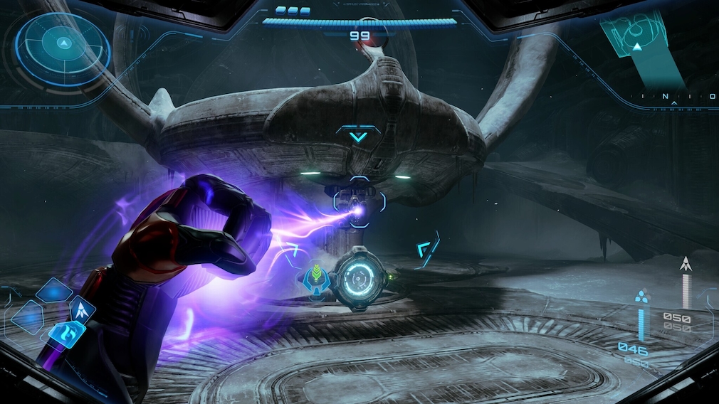 Heldin Samus erwirbt sehr regelmäßig neue Fähigkeiten. Mit dem Lasso kann sie bestimmte Objekte heranziehen oder abreißen. Ein Upgrade für diesen Skill ermöglicht das Schwingen an Ankerpunkten.