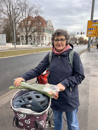 Manuela Lißina-Krause kritisiert die Verkehrslösung an der Prager Straße. 