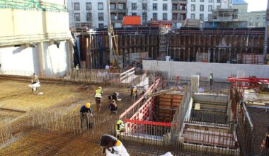 Das ist der Stand auf der Baustelle