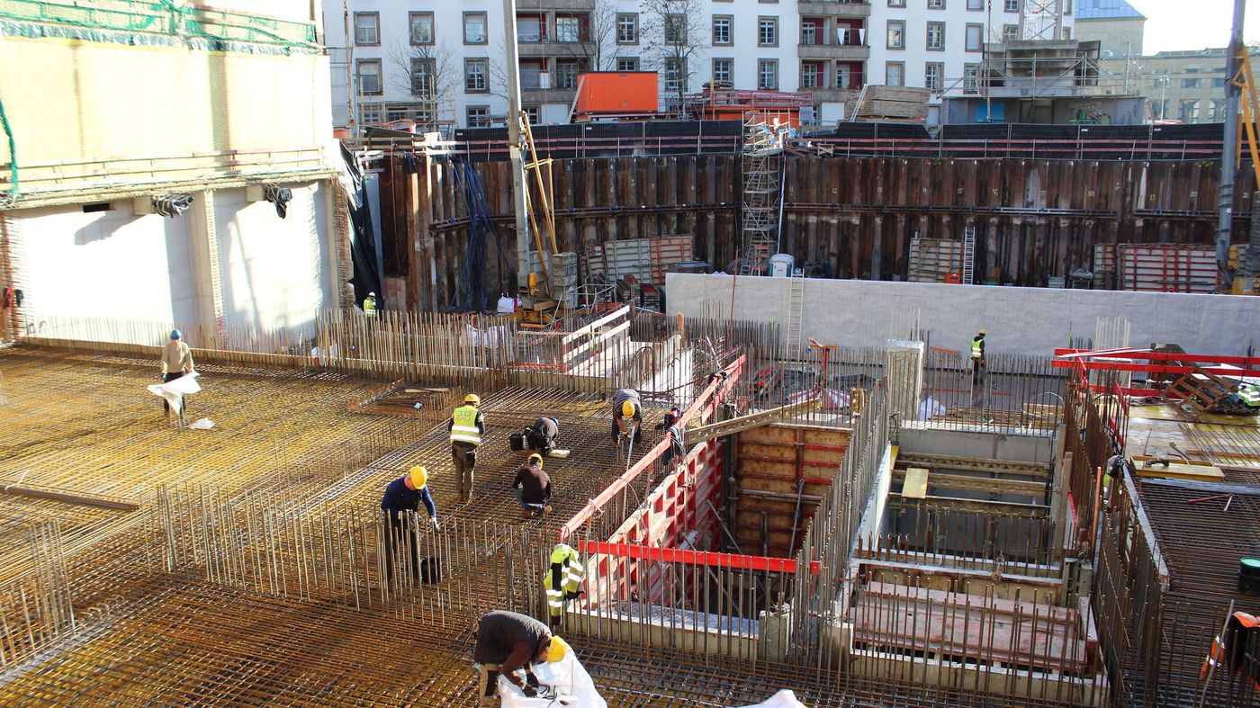 Das ist der Stand auf der Baustelle