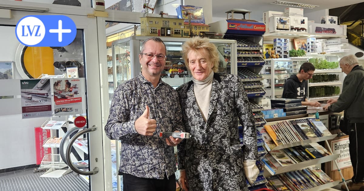 Rod Stewart auf Shopping-Tour in Modellbahnladen in der Eisenbahnstraße