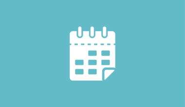 Symbolbild: weißes Kalenderblatt auf eisblauem Hintergrund