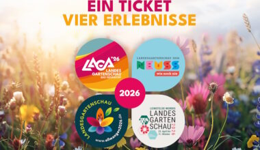 Ein Ticket, viermal Gartenglück: Landesgartenschauen 2026 starten gemeinsame Ticketaktion