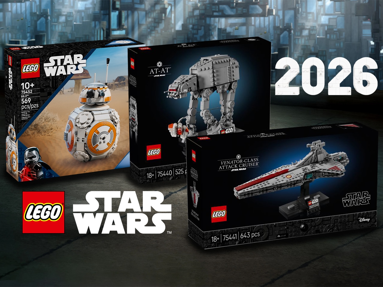LEGO Star Wars 2026 Neuheiten im Januar: AT-AT, Venator und BB-8