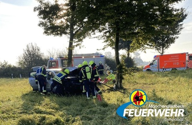 FW-MG: Verkehrsunfall auf Autobahntangente | Presseportal