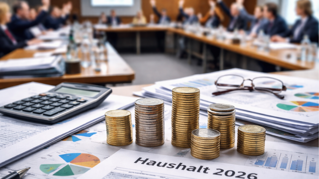 Haushalt 2026 mit knapper Mehrheit verabschiedet – Deutliche Kritik von CDU und FDP an Finanzkurs der Stadt