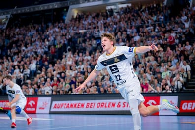 Rasmus Ankermann erzielte gegen Montpellier fünf Tore für den THW Kiel. 