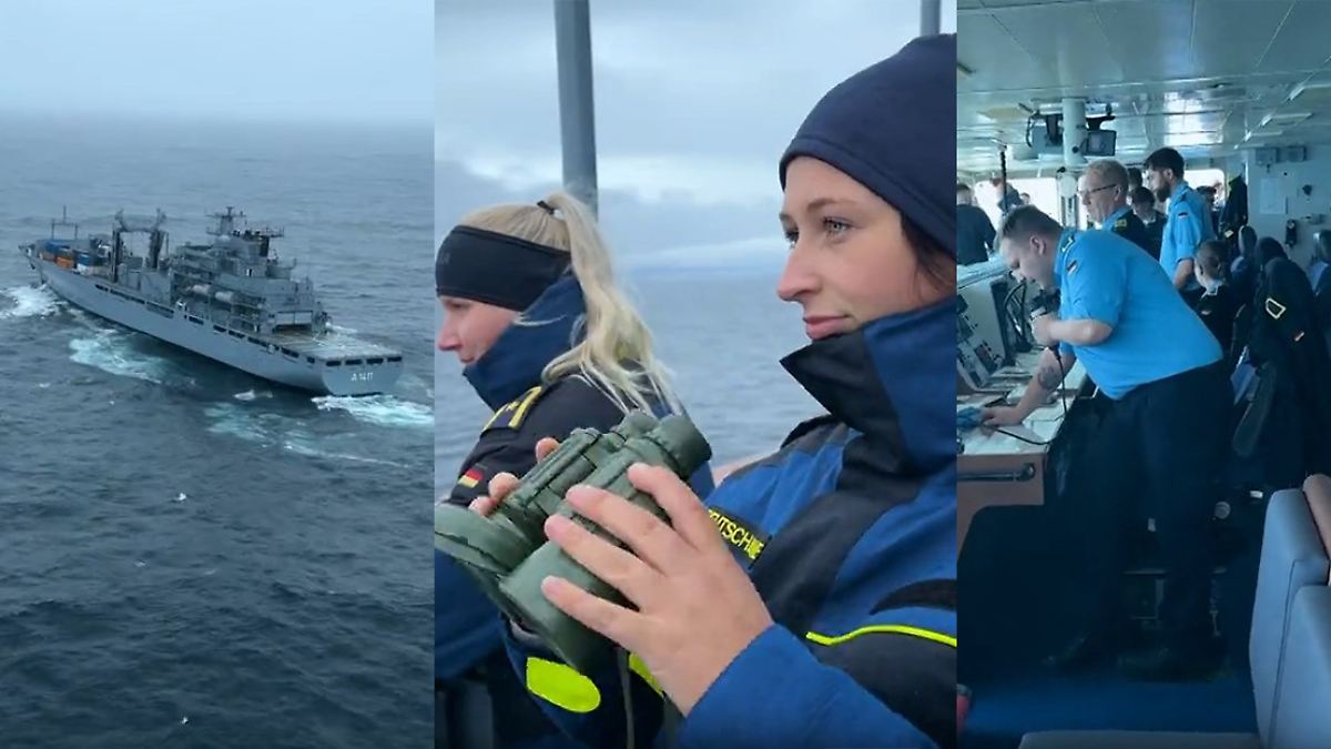Sturm, Kälte, Nato-Auftrag: Marine-Schiff "Berlin" trainiert Ernstfall vor Grönland
