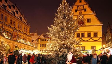 Der Weihnachtsmarkt in Rothenburg ob der Tauber hat bis zum 23. Dezember geöffnet
