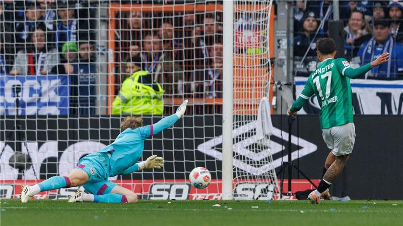 Eigentor entscheidet Derby zugunsten von Preußen Münster Münster schaffte den Ausgleich durch Batista Meier.