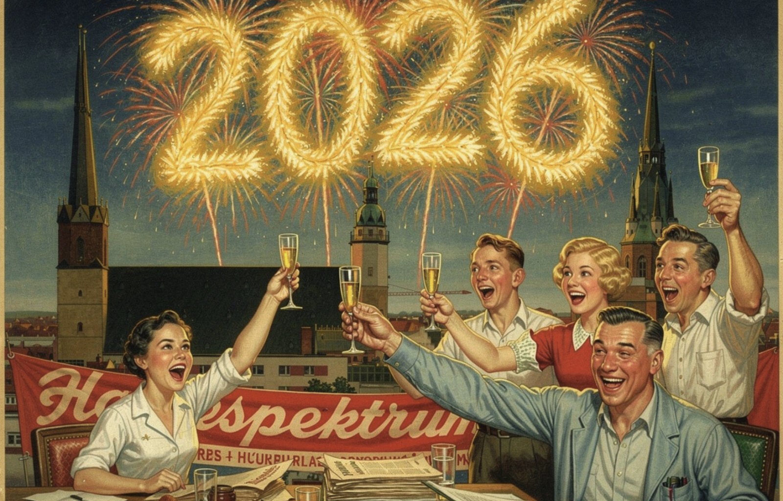 Hallespektrum wünscht allen Lesern ein gutes neues Jahr 2026 - HalleSpektrum.de