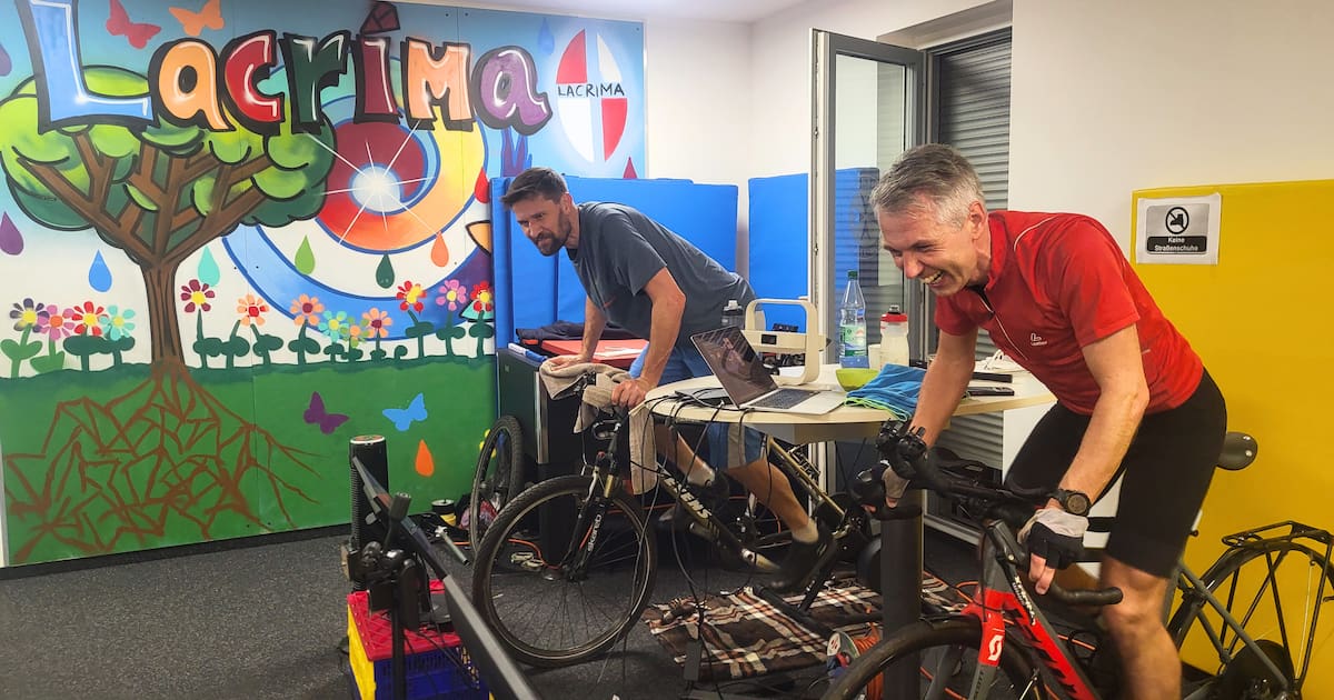 Dresdner Trauerzentrum Lacrima: Spendenaktion auf dem Fahrrad