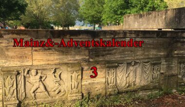 Mainz&-Adventskalender, Türchen 3: Die versteckten Römerreliefs an den Wasserspielen - der Jubiläumsbrunnen