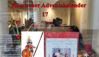 Mainz&-Adventskalender, Türchen 17: Die Spiele und der Witz der Römer - Römischer Weihnachtsbazar des Vereins "Rettet das Römische Mainz"
