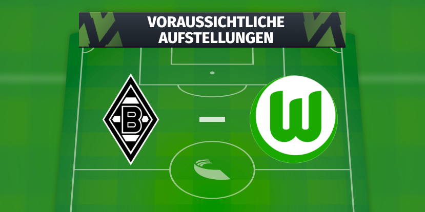 Borussia Mönchengladbach - VfL Wolfsburg: Voraussichtliche Aufstellungen