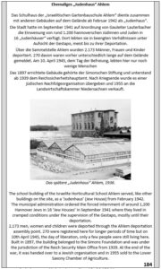 Stadttafel 184 - Ehem. Judenhaus Ahlem