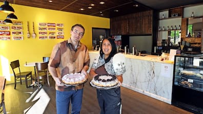 Rico Ludwig und Janellsa Giel-Ludwig betreiben in Leipzig zwei Cafés.