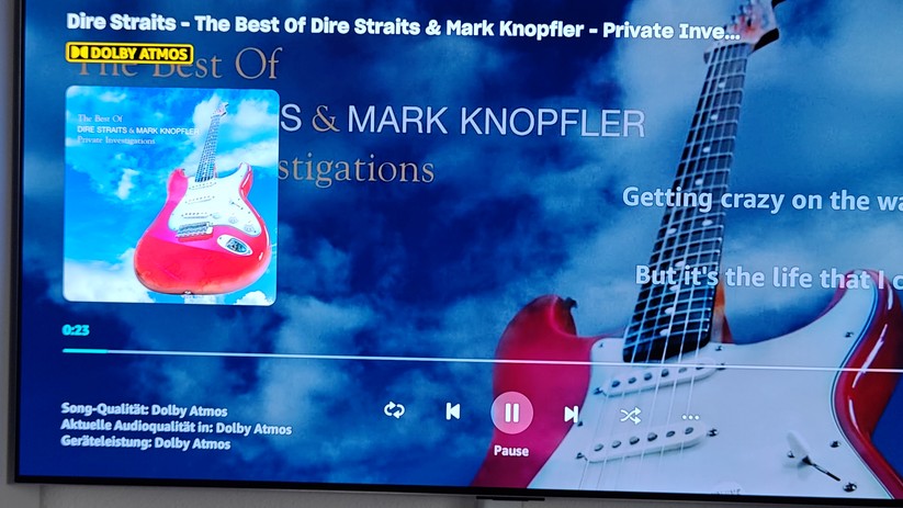 Viele Streamingdienste bieten inzwischen auch Musik mit Dolby Atmos. Damit klingt Musik deutlich besser als bei einer klassischen Stereo-Ausgabe.