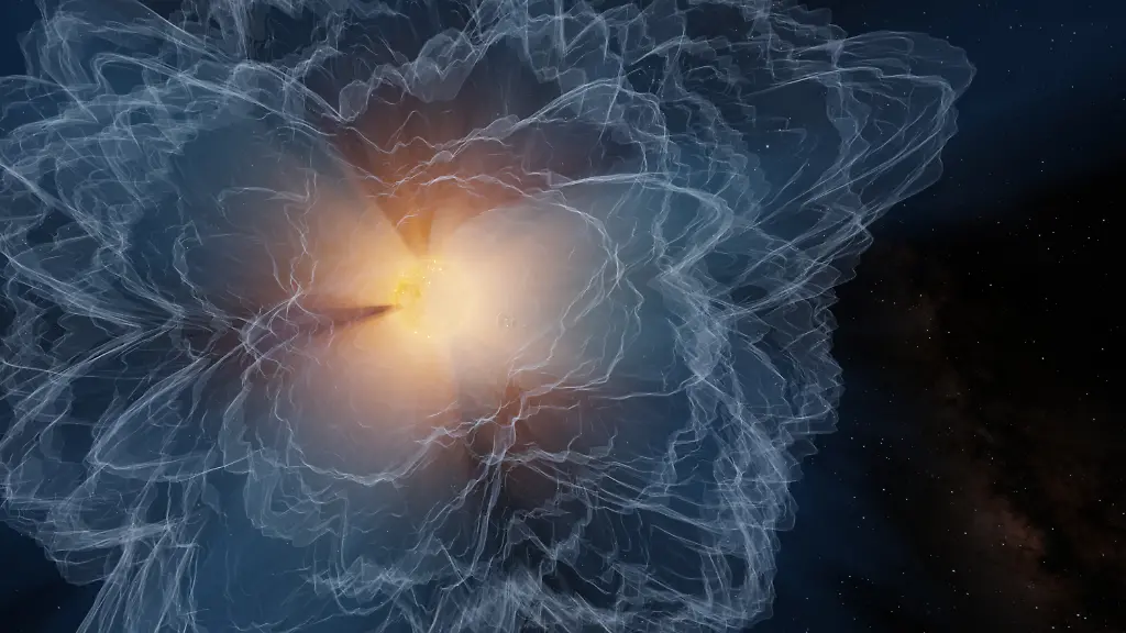 This-artist-s-conception-shows-the-boundary-in-the-Sun-s-atmosphere-where-the-speed-of-the-outward-solar-wind-becomes-faster-than-the-speed-of-magnetic-waves-The-area-appears-to-shift-between-spiky-and-frothy-and-is-the-point-of-no-return-for-material-that-escapes-the-Sun-s-magnetic-grasp-Deep-dives-into-the-Alfven-surface-using-NASA-s-Parker-Solar-Probe-combined-with-far-away-measurements-have-allowed-scientists-to-track-the-evolution-of-this-structure-throughout-the-solar-cycle-and-produce-a-map-of-this-previously-uncharted-territory