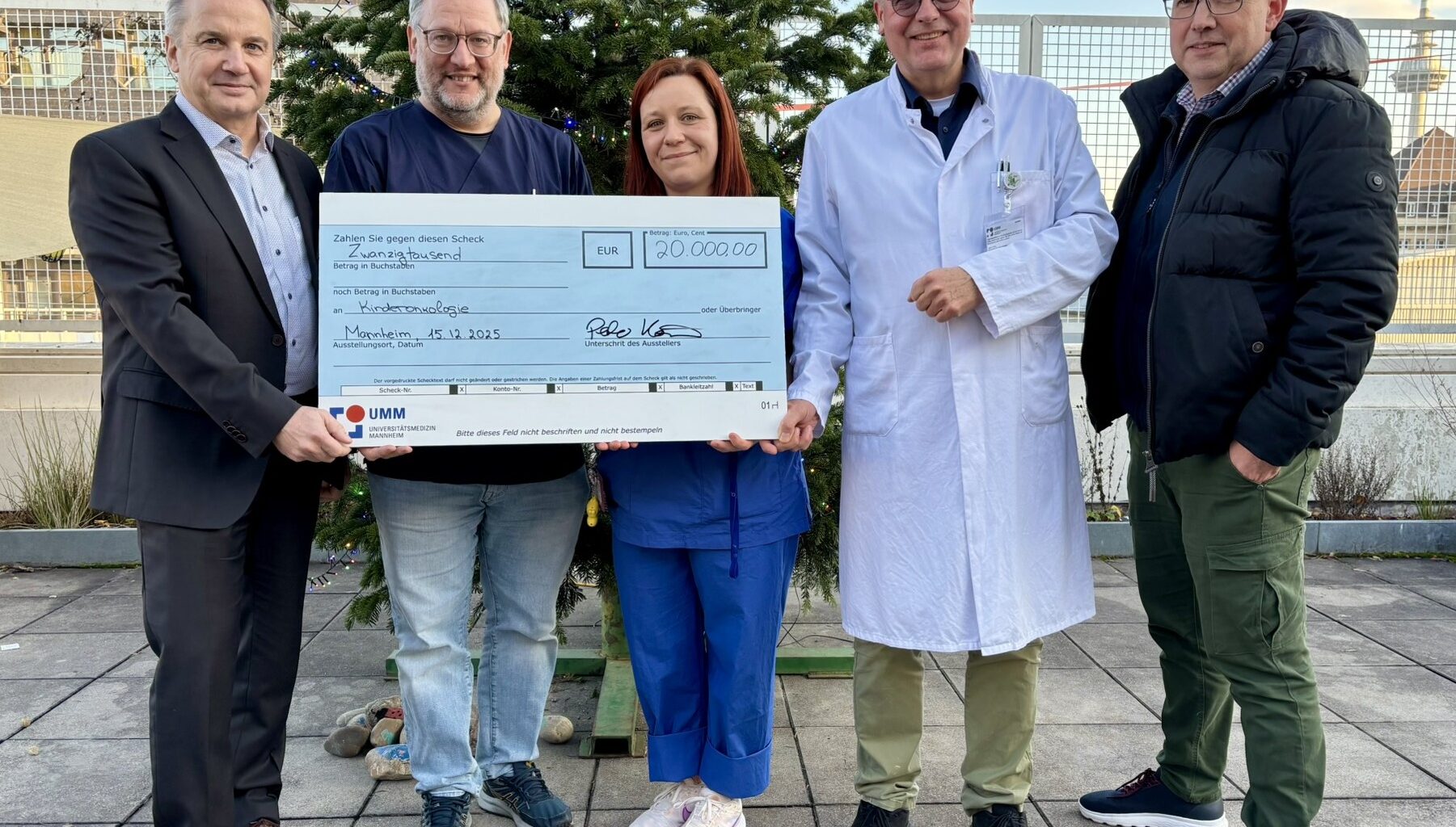 UMM Caterpillar Spende Kinderonkologie