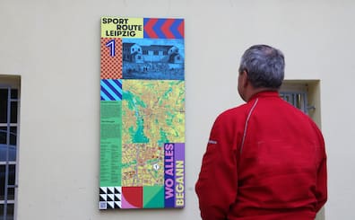 Die Sportroute des Stadtgeschichtlichen Museums informiert zu historischen Orten des Leipziger Sports.