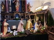 Weihnachtskrippe aus Schwemmholz 