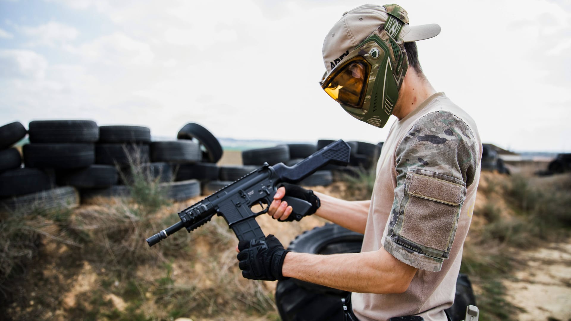 Airsoft-Spieler (Symbolbild): Das Gelände bietet gute Bedingungen. Airsoft-Spieler (Symbolbild): Das Gelände bietet gute Bedingungen.