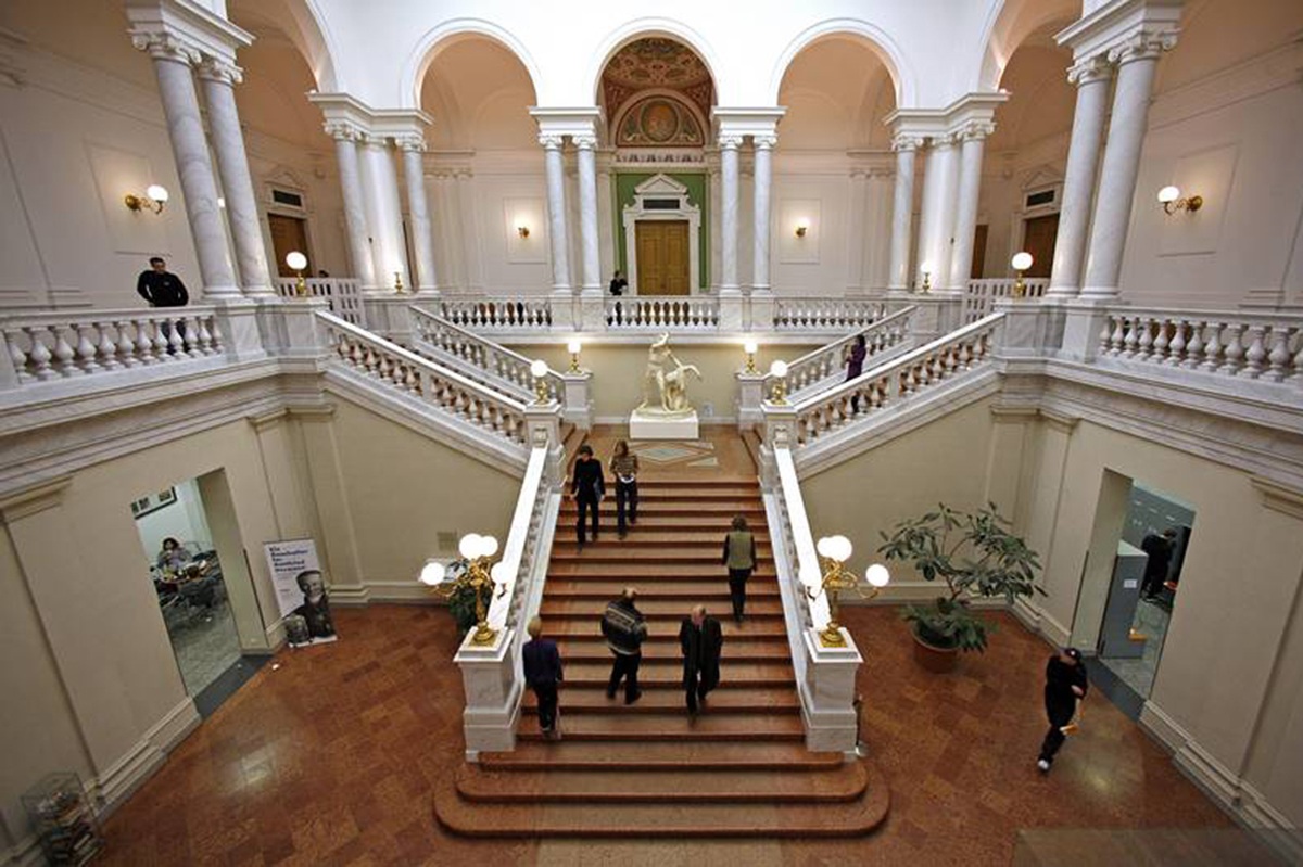 Eingangshalle der Bibliotheca Albertina. Foto: Uni Leipzig