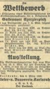Architektenwettbewerb, Badische Presse am 8. März 1930.
