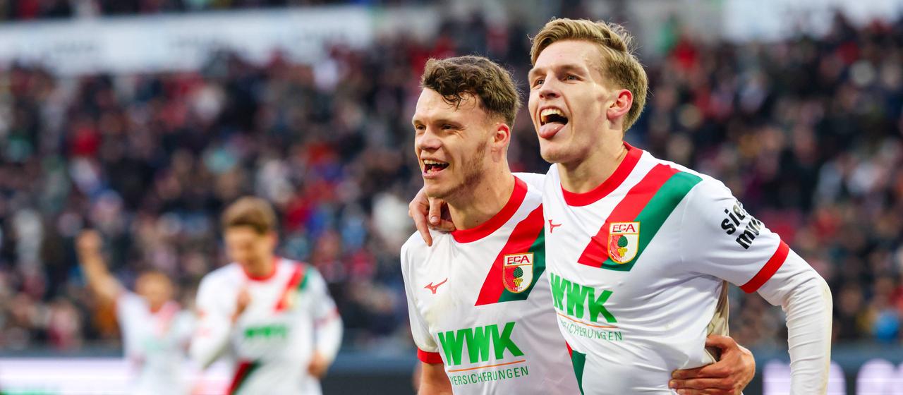 Robin Fellhauer und Anton Kade jubeln | IMAGO/DiZ-PiX Robin Fellhauer und Anton Kade jubeln
