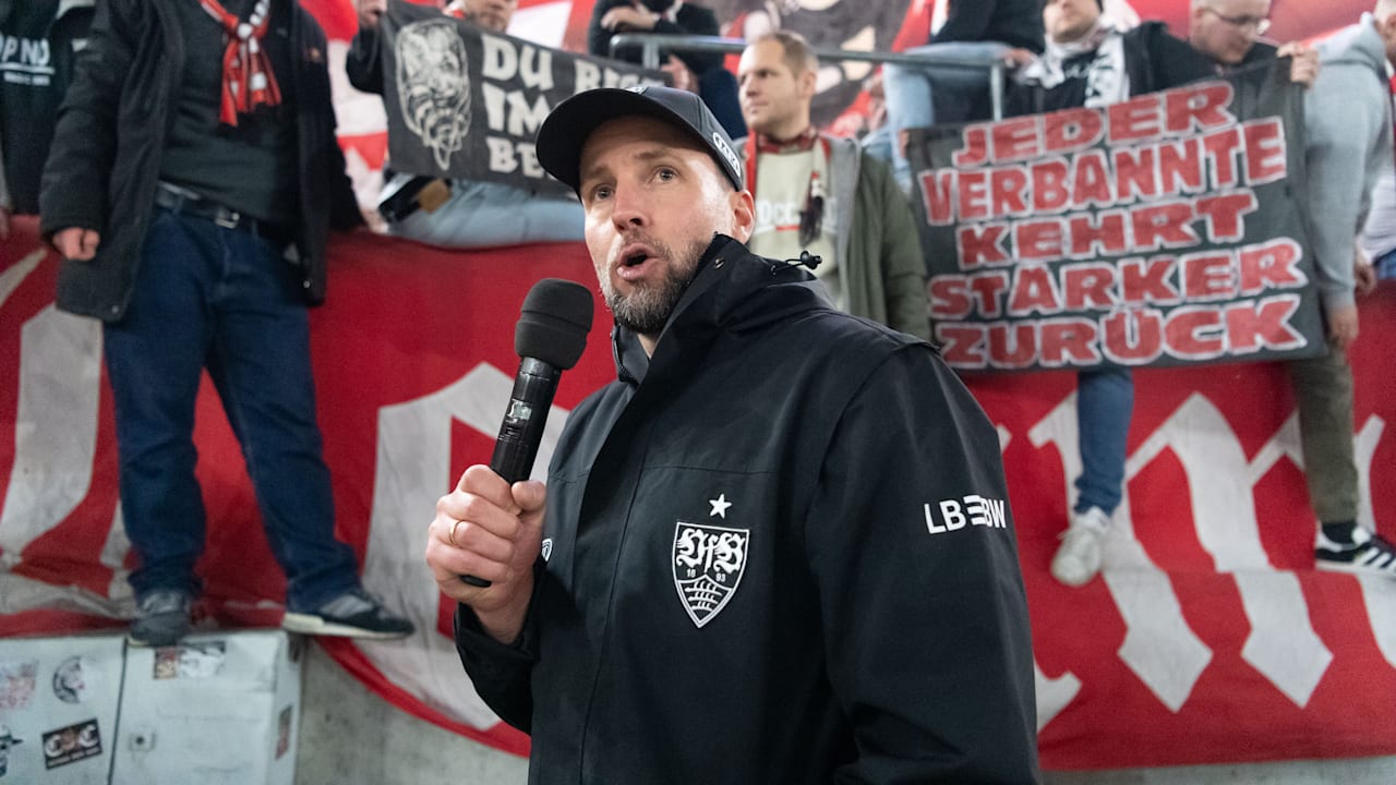VfB Stuttgart: Trainer schnappt sich Stadion-Mikro: Sebastian Hoeneß wendet sich an die Fans | Sport