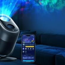 LED, RGBW 7-Zonen DIY Sternenlicht Projektor mit 50+ Szenen, Matter & Alexa Kompatibel, Smart Timer & 18 White Noises