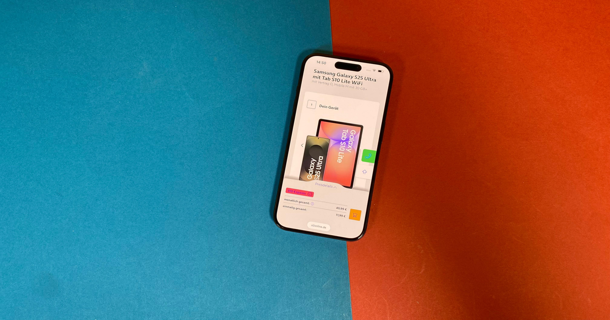 Samsung Galaxy S25 Ultra & Tab S10 lite im Bundle bei o2