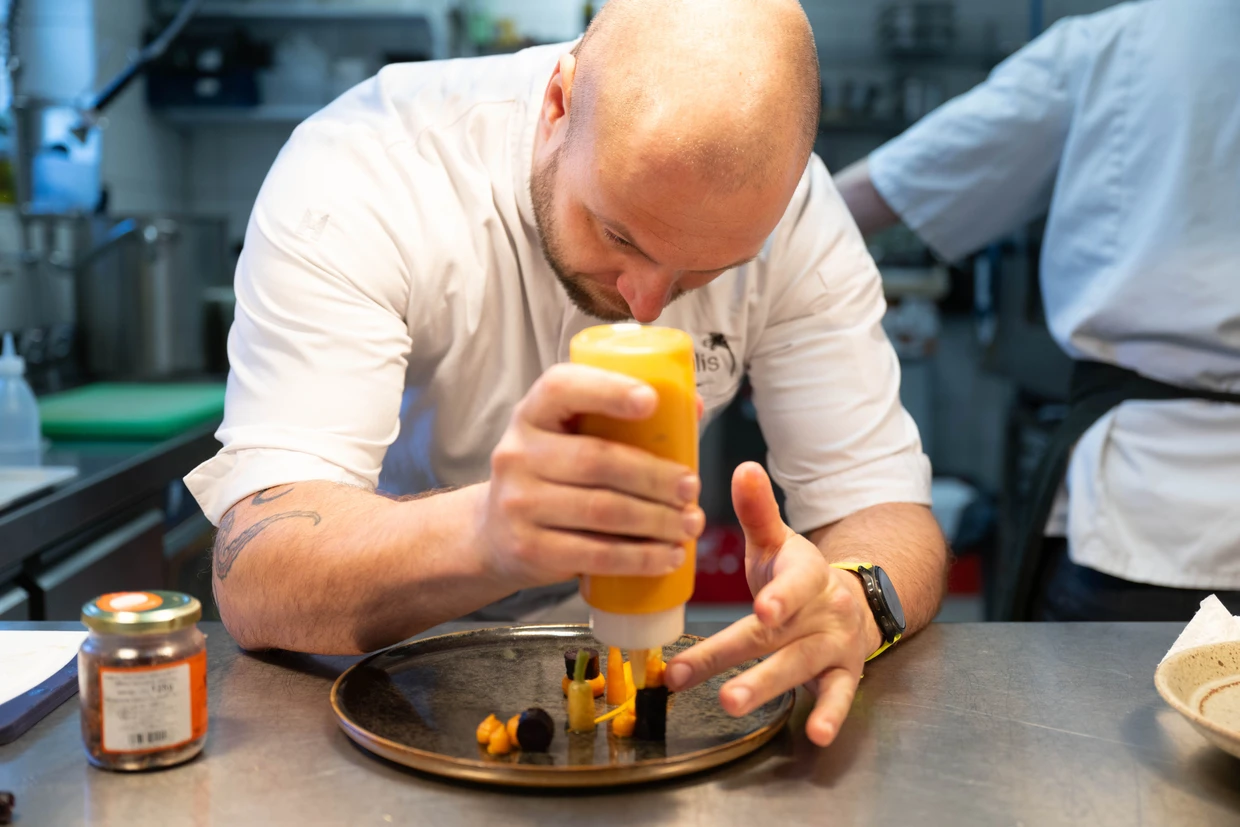 Bei der Arbeit: David Rink ist Chefkoch im Restaurant L`Oxalis