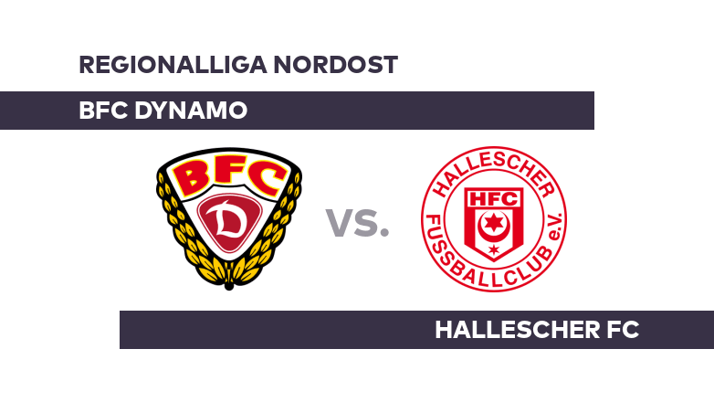 BFC Dynamo - Hallescher FC: Halle startet die Rückrunde bei Dynamo - Regionalliga Nordost