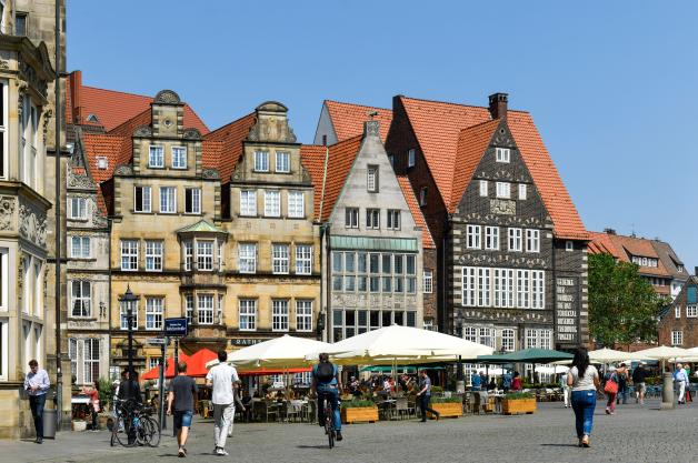 An der Obernstraße in Bremen, in der Nähe der Stadtmusikanten, plant die Stadt ihre neue Millionen-Toilette.
