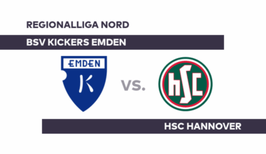 BSV Kickers Emden - HSC Hannover: Schröder macht Last-Minute-Remis perfekt - Regionalliga Nord