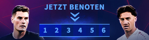 Hier die Bundesliga-Spieler benoten