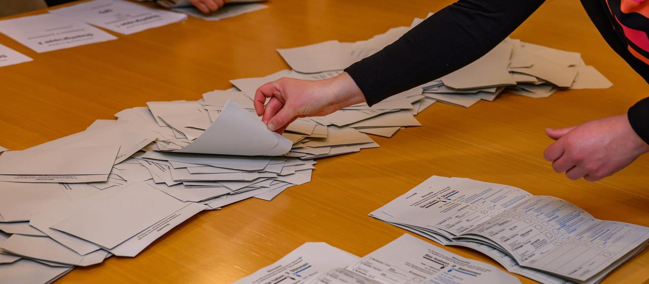 Stimmenauszählung nach der Bundestagswahl