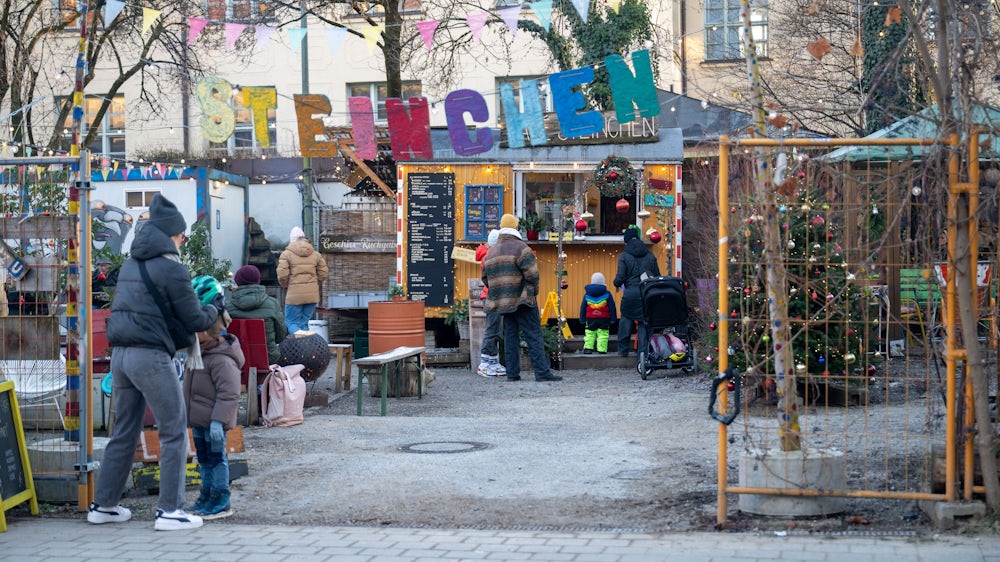 Das Café Steinchen ist ein beliebter Laimer Treffpunkt.