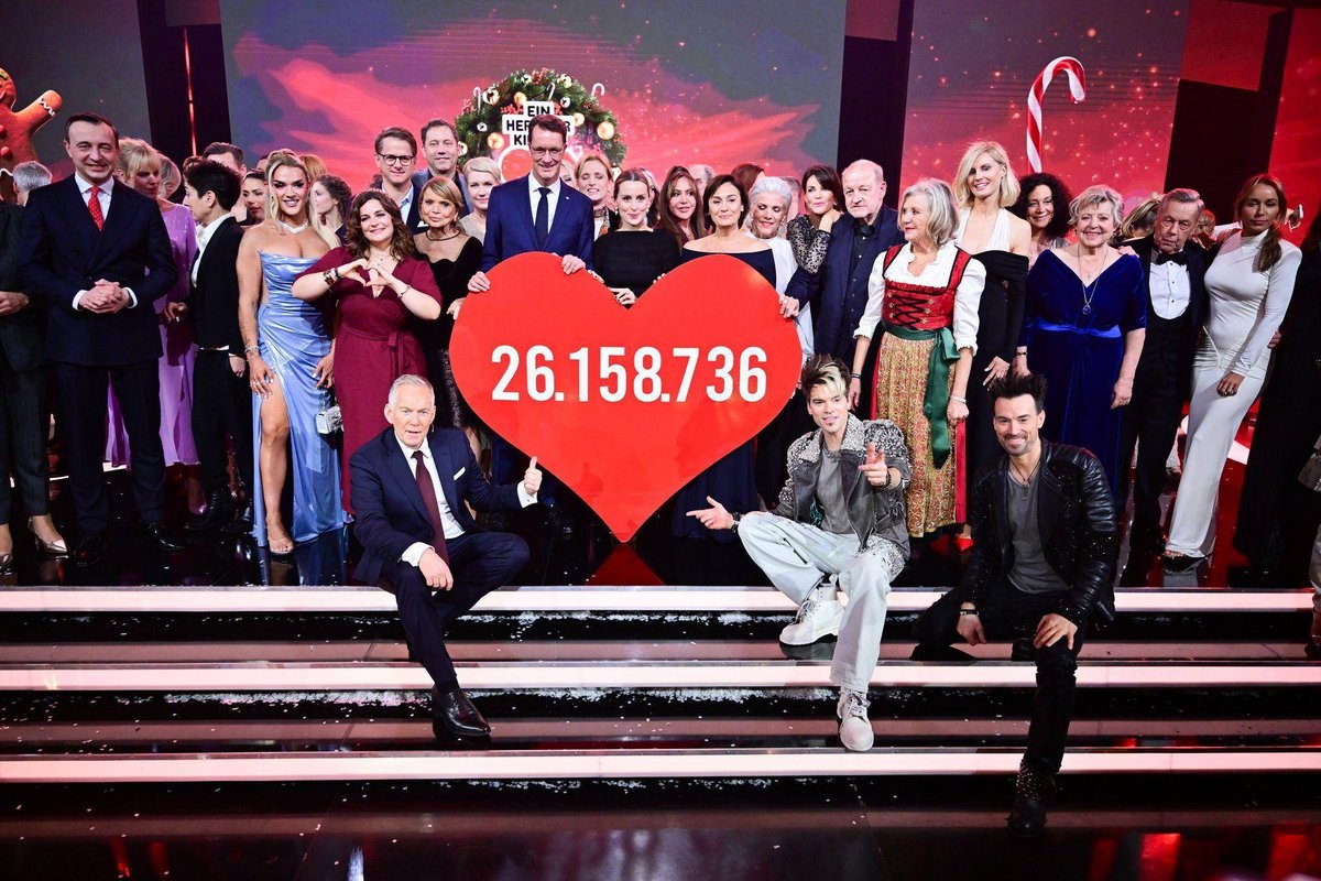 Berlin | 26 Millionen Euro Spenden bei 25. «Ein Herz für Kinder»