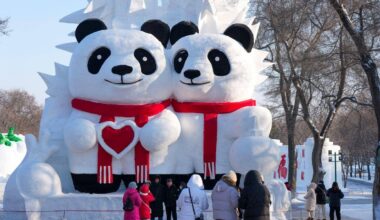 Harbin | Eis- und Schneeskulpturen ziehen Besucher nach Harbin