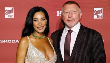 Die Beckers beim Porsche-Tanken fotografiert