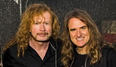 Dave Mustaine und Dave Ellefson nach der Megadeth-Show beim Bloodstock Open Air 2017