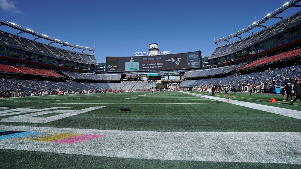 Das Gillette Stadium in Foxborough bei Boston.