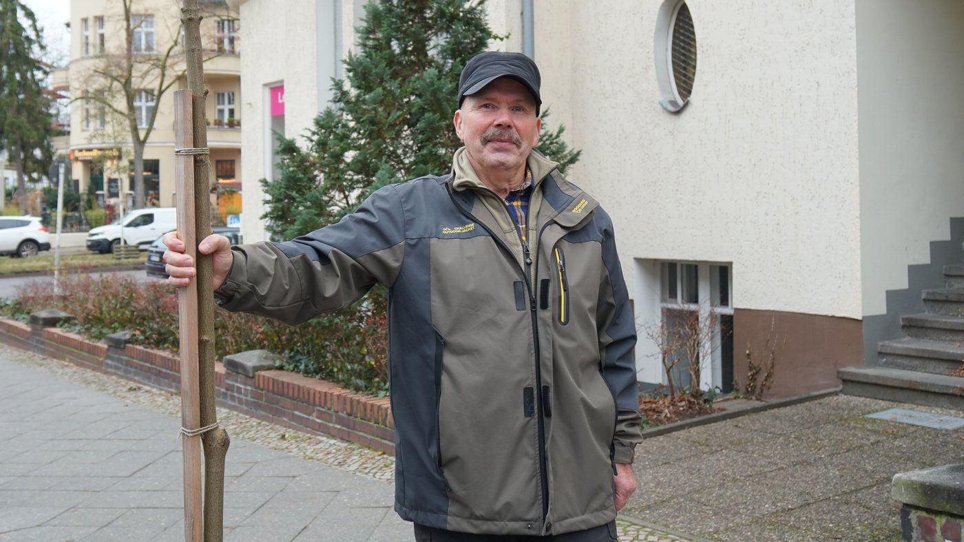 Ein Berliner Gärtnermeister pflanzt Straßenbäume einfach selbst
