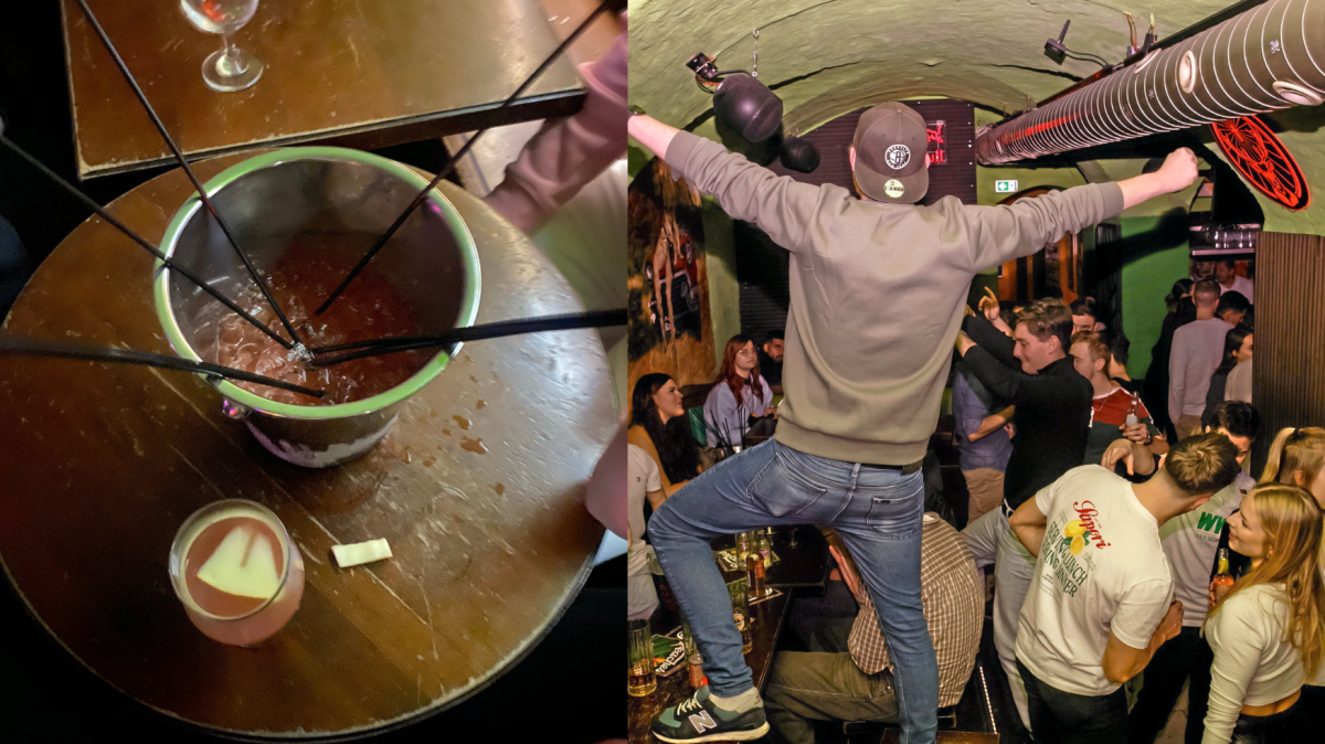 Im Peaches wird das Kübeltrinken noch immer gefeiert