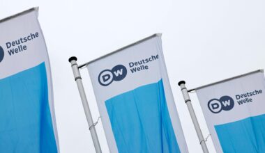 Das Logo der Deutschen Welle (DW)