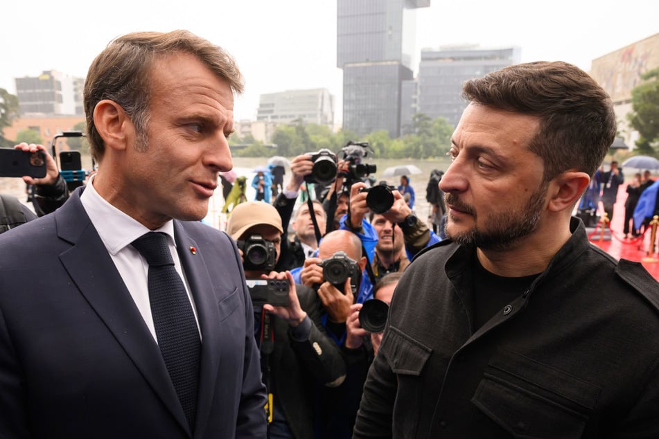 Frankreichs Präsident Emmanuel Macron (47) und sein ukrainischer Kollege Wolodymyr Selenskyj (47) kämpfen um den 28-Punkte-Plan der USA. (Archivbild)