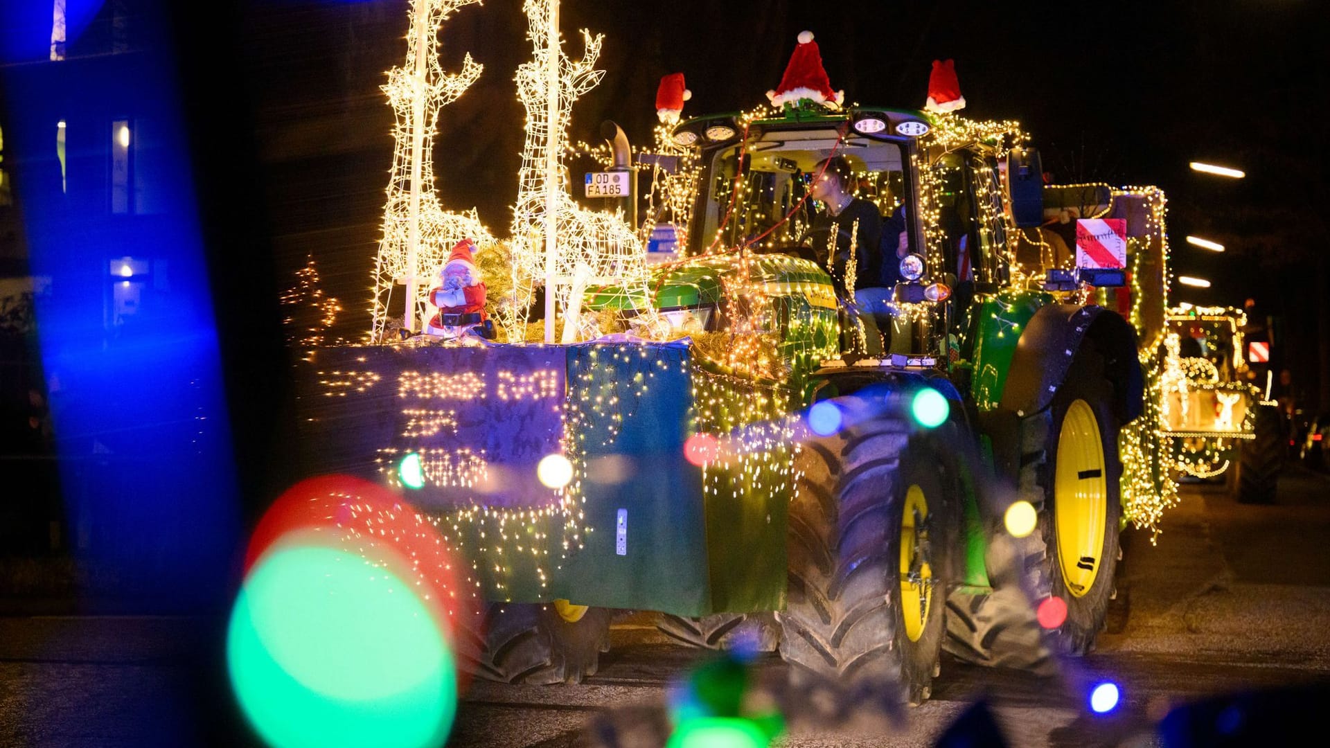 Treckerlichterfahrt zum Universitätsklinikum Eppendorf